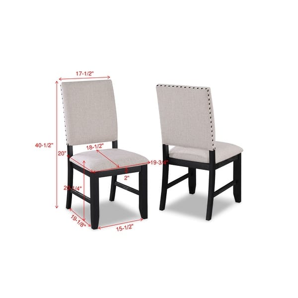2pc Side Chairs Standard Height Dining Chairs Fabric - Bed Bath ...