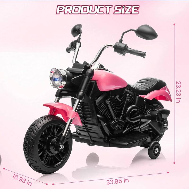 12v Electric 3-Wheel Ride-on Toy Motorcycle for Kids Best Gift