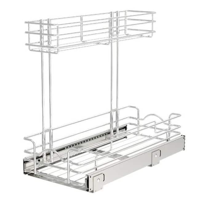 Rev-A-Shelf 548WB-0919CR-1 Sink Classics 9"W x 16-1/4"H Two Tier Under - Stainless Steel
