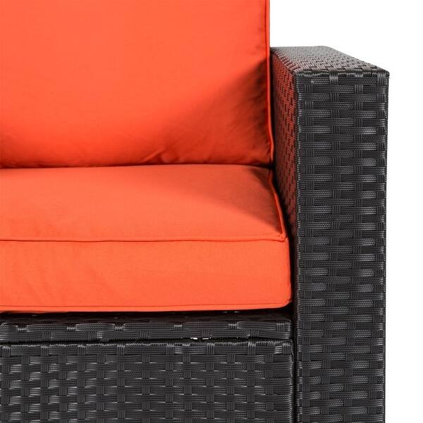 Shop Kinbor 4 Piece Wicker Outdoor Patio Furniture Set Overstock 22862950