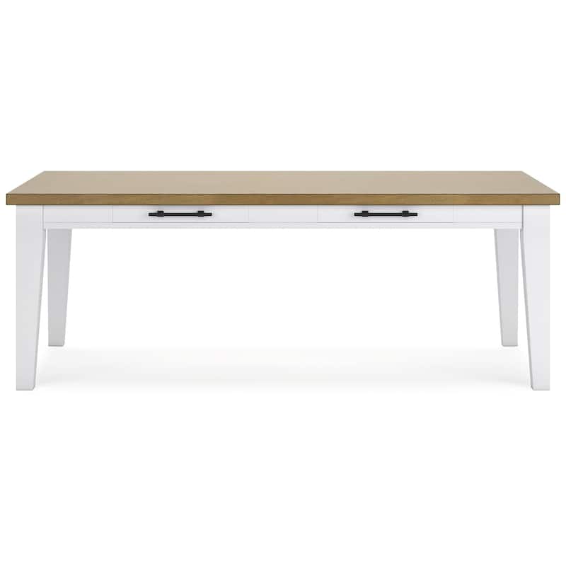 Signature Design by Ashley Ashbryn White/Natural Dining Table and 2 Chairs and Bench