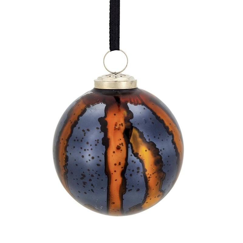 D3.9" Christmas Ball Ornaments, Glass Decorative Hanging Ball Christmas Tree Ornaments for Holiday Decorations, Set of 6