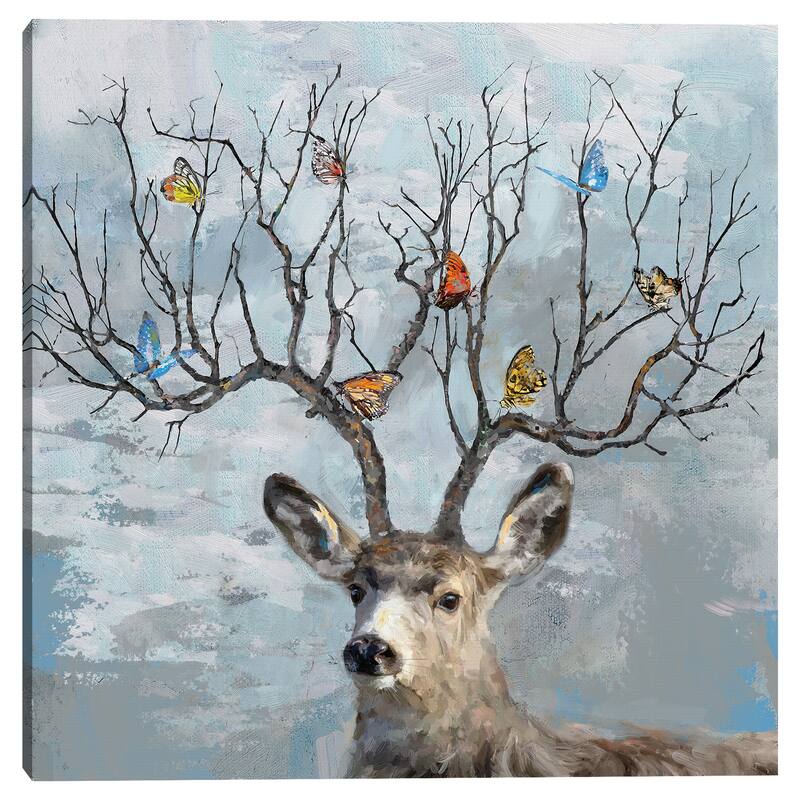 Nearest & Deerest by Studio Arts Canvas Art Print