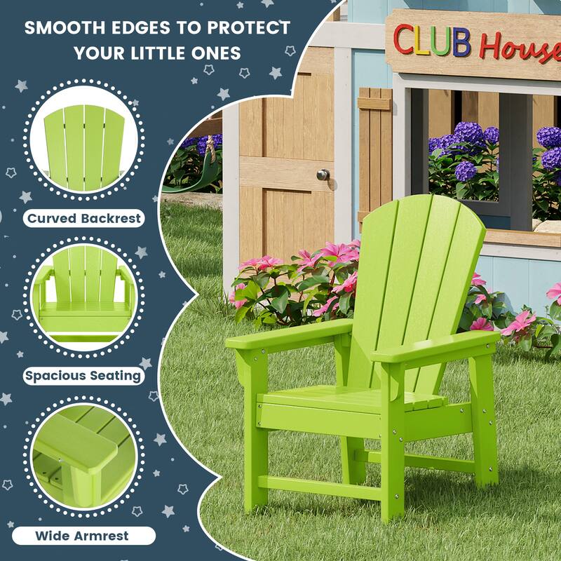 Laguna Kids Outdoor Poly Adirondack Chair (Set of 4)
