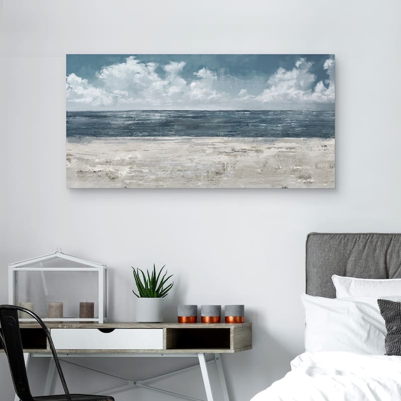 Beach Layers Light by Studio Arts Canvas Art Print