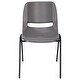 preview thumbnail 13 of 21, Ergonomic Shell Stack Chair with 16'' Seat Height