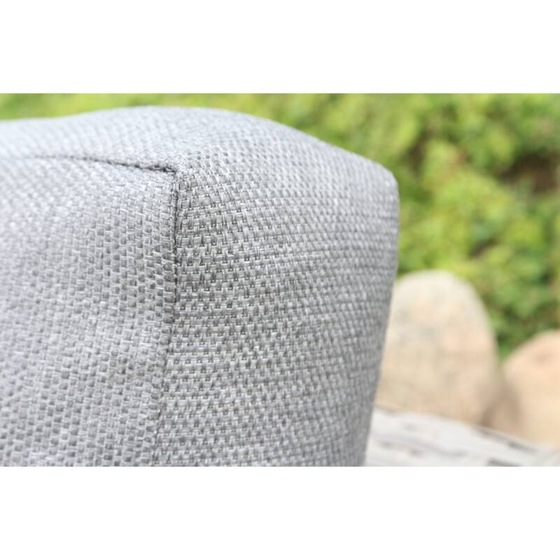 Miami Light Gray Miami Wicker / Rattan Chaise Lounge with Cushion