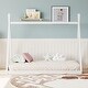 preview thumbnail 3 of 9, Wood Twin Size Tent Bed for Kids, Low-Floor Bed