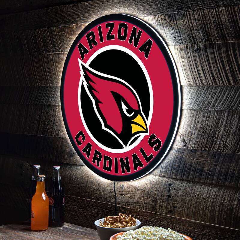 Arizona Cardinals LED Lighted Sign - Clear