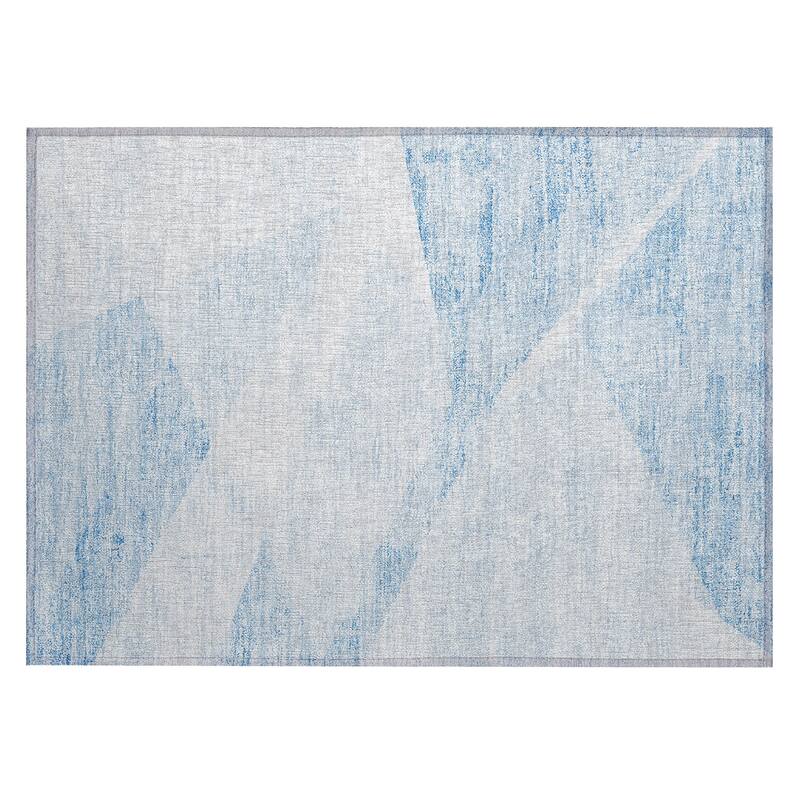 Machine Washable Indoor/ Outdoor Chantille Contemporary Geo Rug