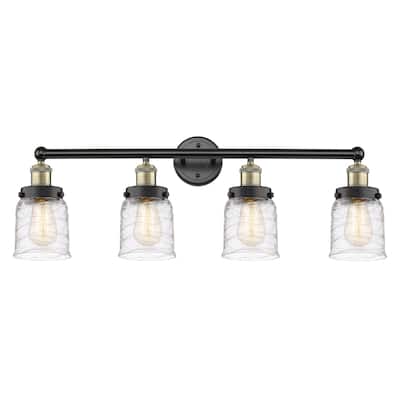 Innovations Lighting Small Bell - 4 Light 34" Bath Vanity Light