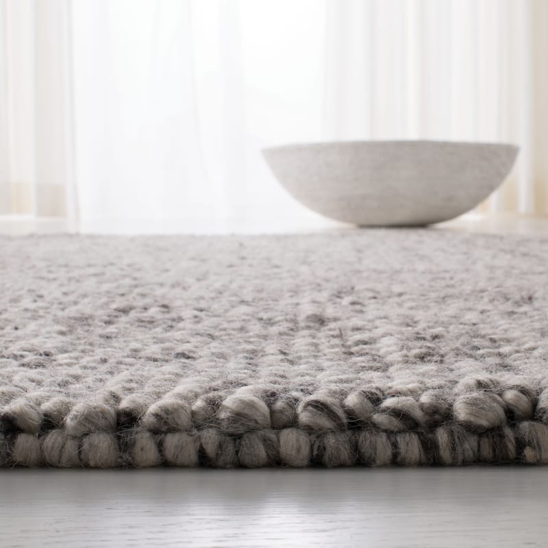 Lauren Ralph Lauren Handmade Carisbrooke Solid Wool Rug - 5' x 8' - Mélange - Rectangle