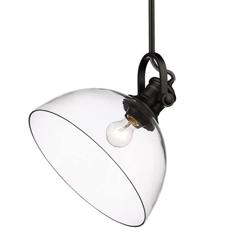 Golden Lighting 3118-L CLR Hines 14" Wide Pendant with Clear Glass