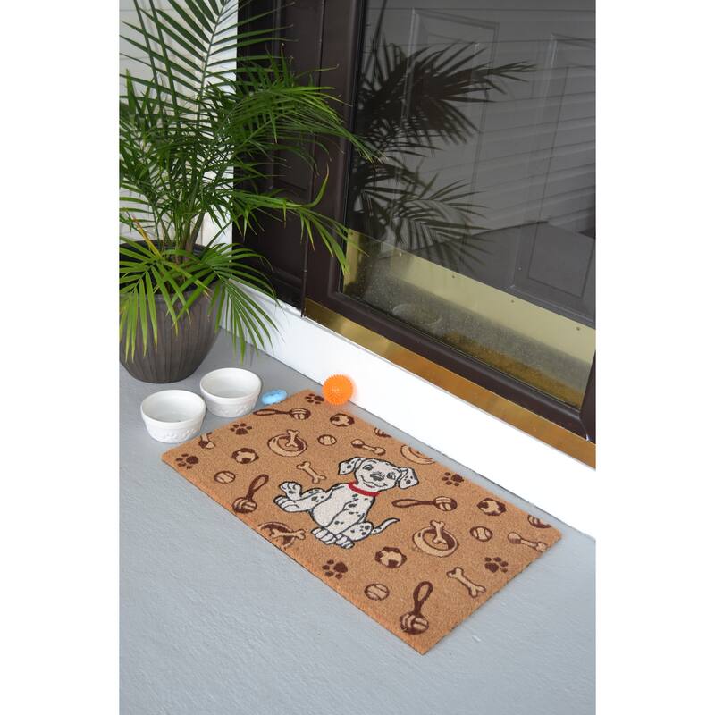 Puppy Outdoor Coir Non Skid Doormat