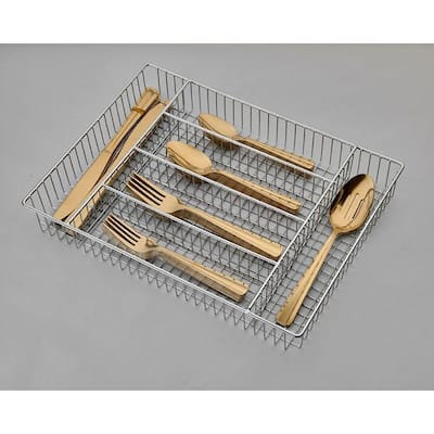 Ornative ALICJA Stainless Steel 42 Pieces Flatware Set with Buffet - 10.71" H x 14.37" W x 1.77" D
