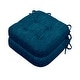 preview thumbnail 44 of 45, Indoor 3.7'' Dining Chair Pad Cushion (Set of 4) Set of 2 - Navy Blue