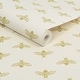 preview thumbnail 3 of 3, Joules Block Print Bee Antique Gold Wallpaper