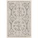 SAFAVIEH Handmade Cambridge Myrtis Moroccan Wool Rug - 2'6" x 4' - Silver/Ivory
