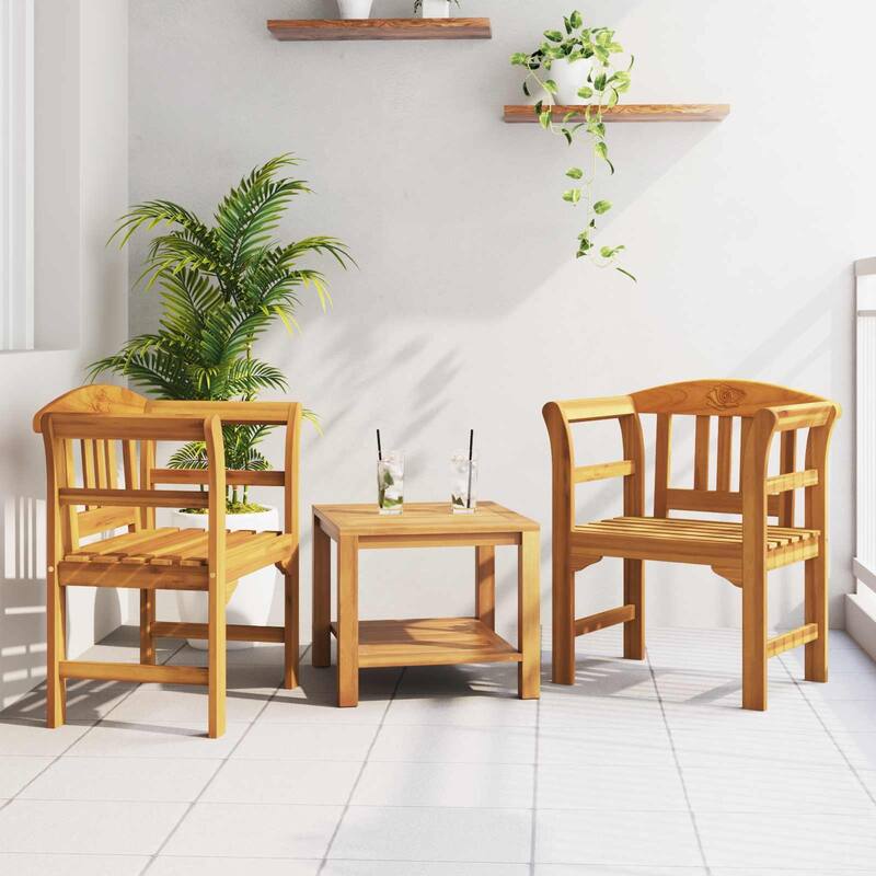 vidaXL Rose Bench Natural in Solid Acacia Wood - Natural