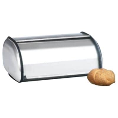 Anchor Hocking Euro Design Brushed Steel Bread Box