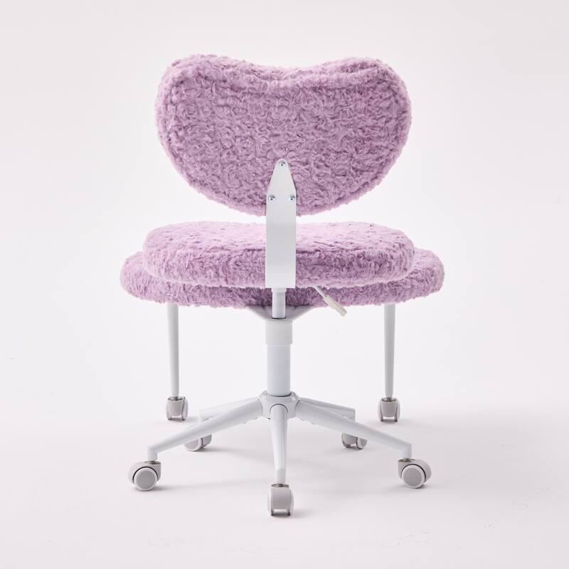 Artificial rabbit hair Meditation Chair Plus, Cross Legged Chair with Wheels, ADHD Chair, Criss Cross Desk Chair