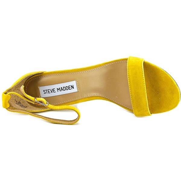 yellow steve madden sandals