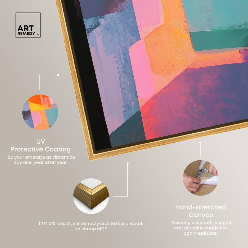 Color Blocks III Canvas by Art Remedy