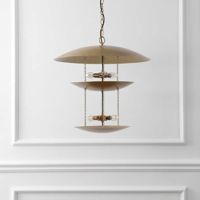 SAFAVIEH Jules 5 Light 24-inch Metal Pendant - 24"W x 24"D x 84"H