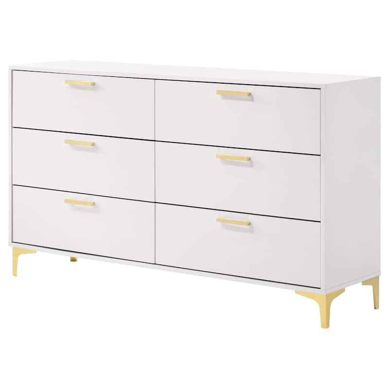 Kendall Modern Classic Wood 6-drawer Dresser