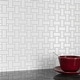 preview thumbnail 11 of 17, Merola Tile Metro Basketweave White w/ Glossy White Dot 11-3/4" x 11-3/4" Porcelain Mosaic Floor and Wall Tile