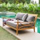 Option Natural Teak/Gray Cushion