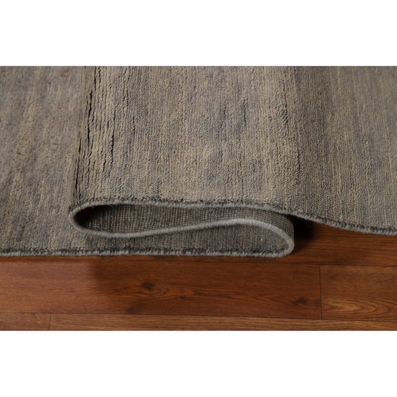 Striped Gabbeh Oriental Foyer Rug Hand-Knotted Wool Carpet - 3'3"x 6'4"
