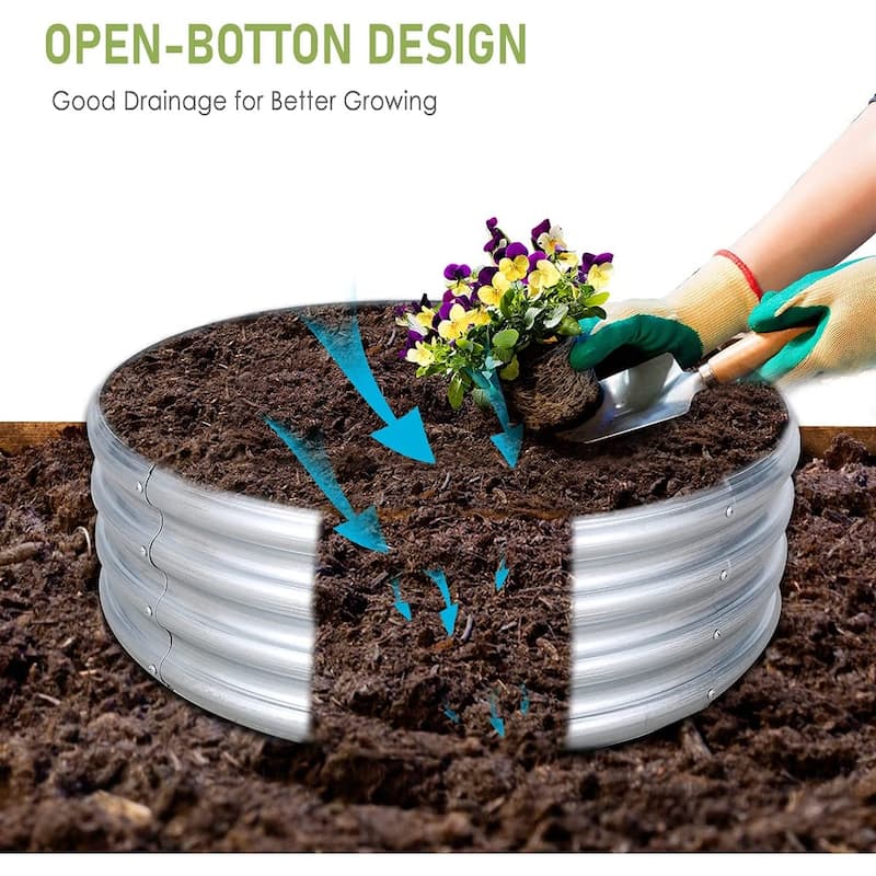 Raised Garden Bed Outdoor Garden Planter Box for Vegetable Flower ...