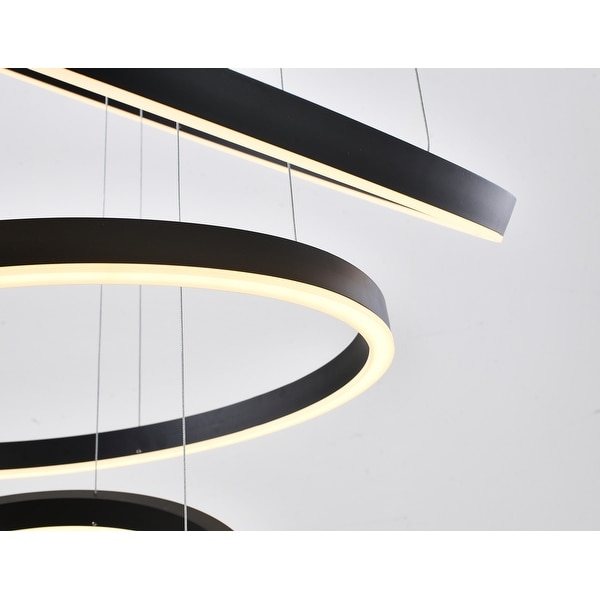 Black halo chandelier top