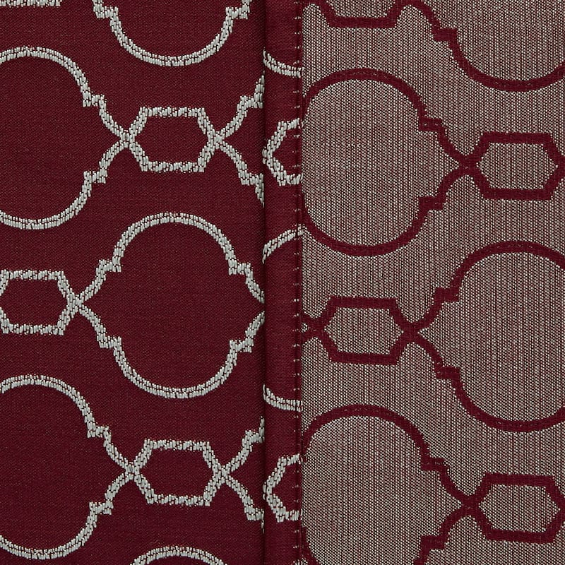 Deconovo Geometric Knitting Room Darkening Grommet Curtain(2 Panels)