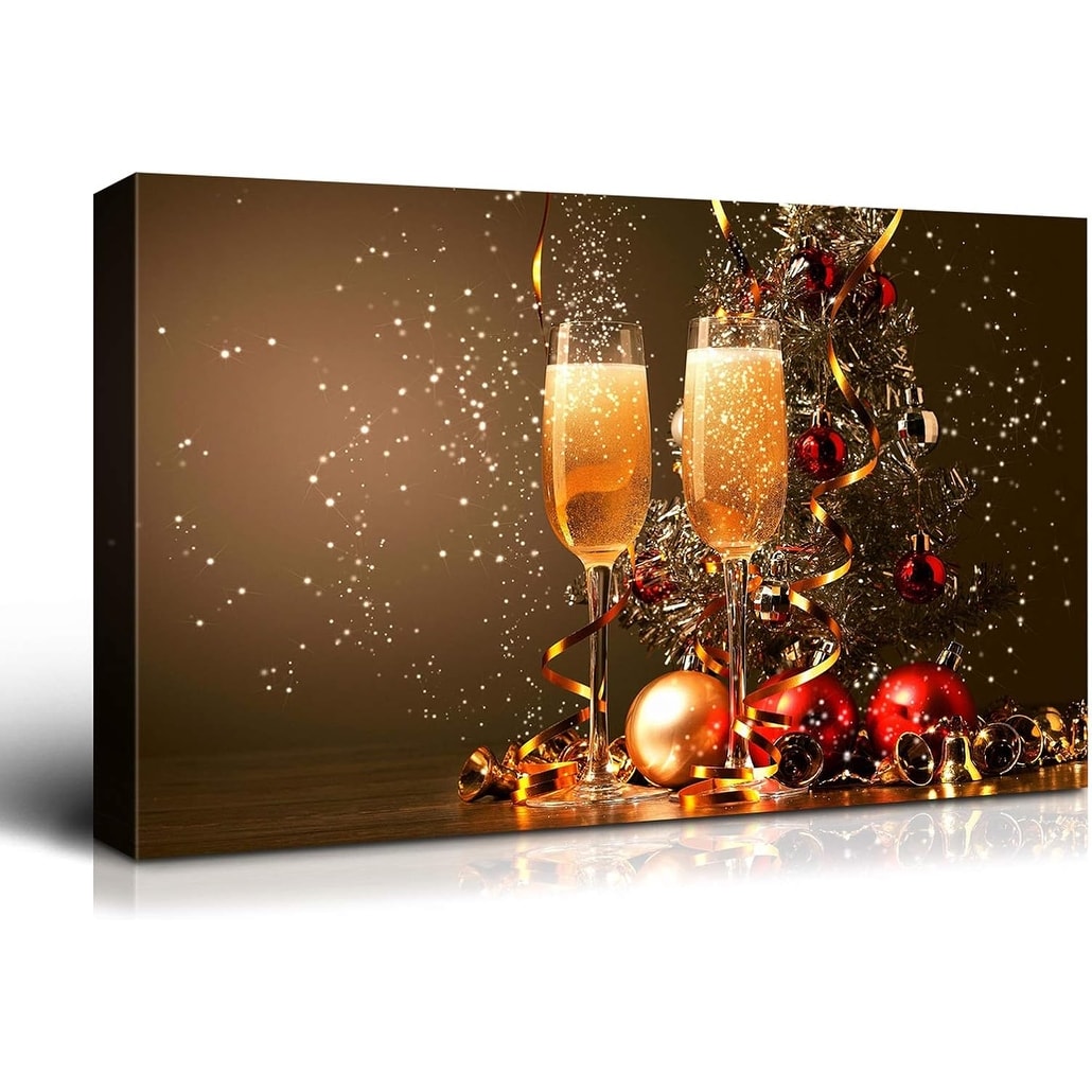 Christmas Canvas Wall Art Print Festival