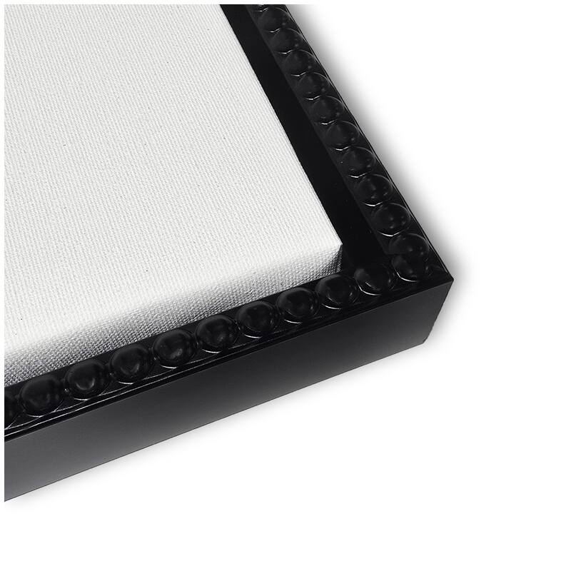 Kate and Laurel Sylvie Llama Bathroom Art Towel Robe Black and White Framed Canvas by The Creative Bunch Studio