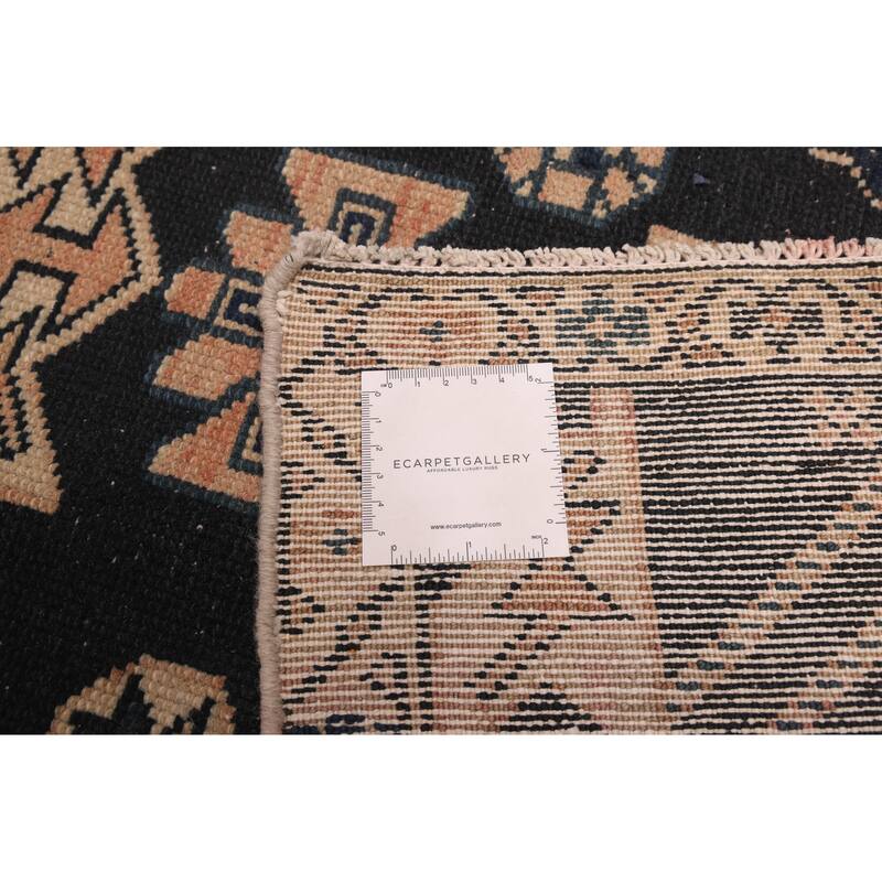 ECARPETGALLERY Hand-knotted Antalya Vintage Navy Wool Rug - 3'3 x 5'11