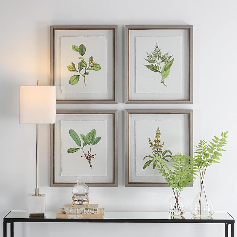 Uttermost Wildflower Study Framed Prints, S/4 - 19 W x 22 H x 1.75 D (inches)