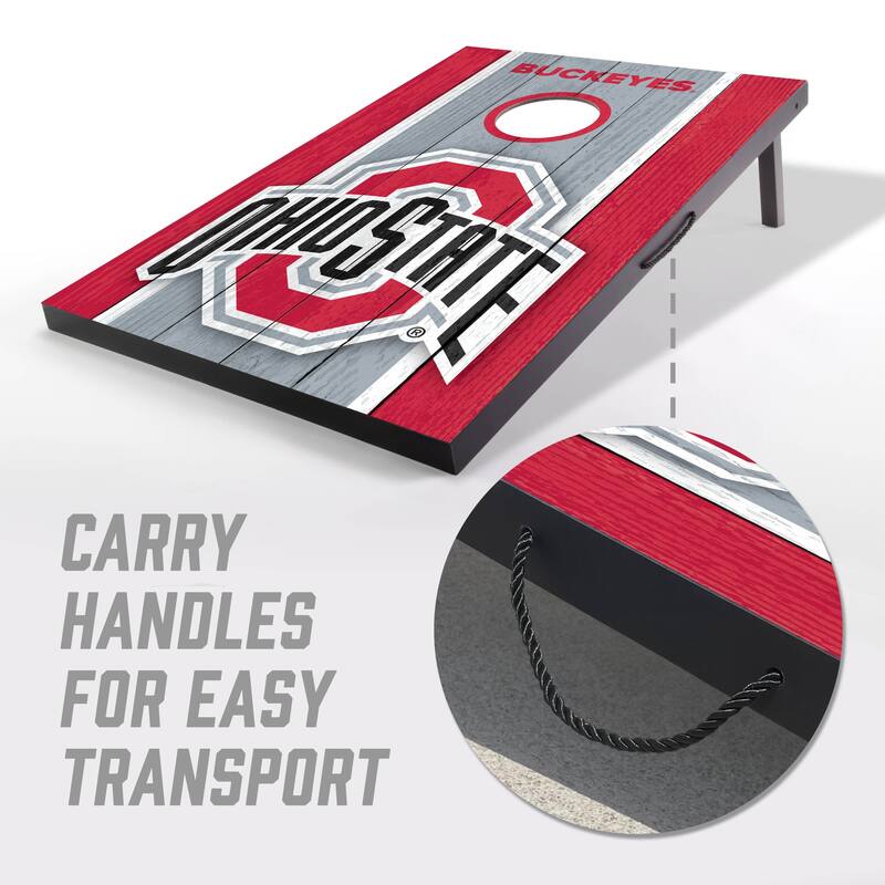 Ohio State Buckeyes NCAA Compact 2x3 Tailgate Cornhole Board Set