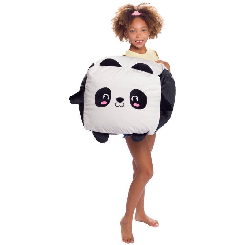 Stuffed Animal Storage Bean Bag Chair Cover only for Kids, Toy Holder