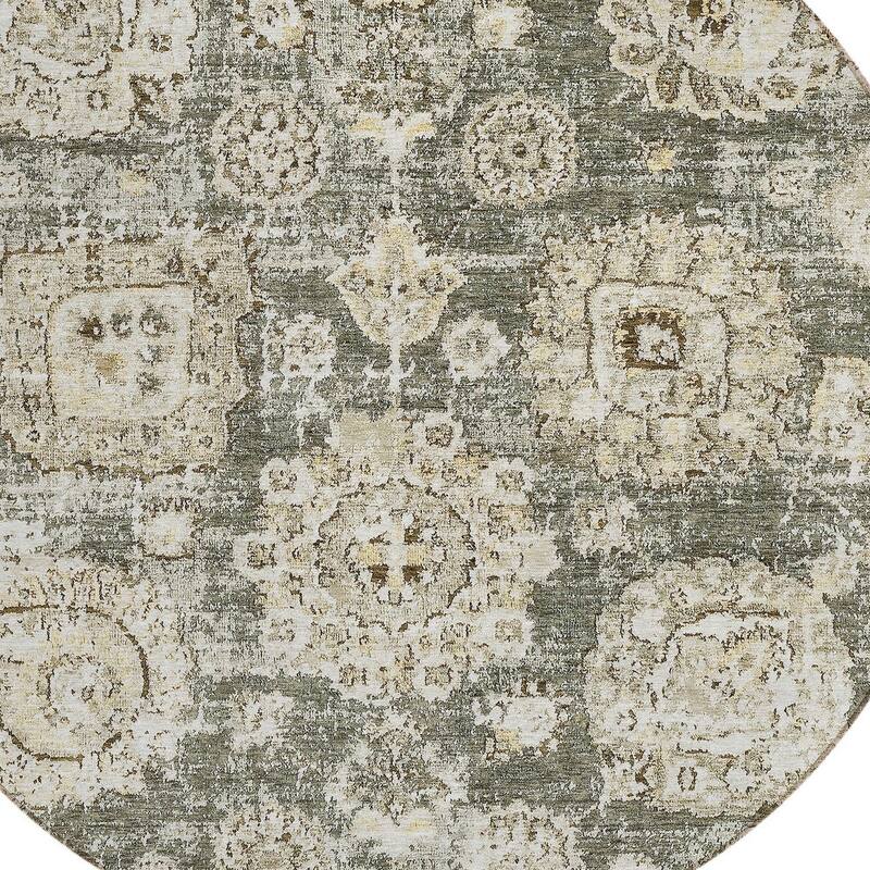 HomeRoots Floral Transitional Rectangle Outdoor Rug