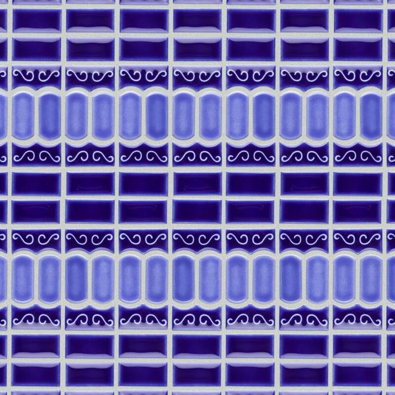 Merola Tile Modena Cobalt Blue 11-3/8" x 13-1/8" Porcelain Floor and Wall Tile