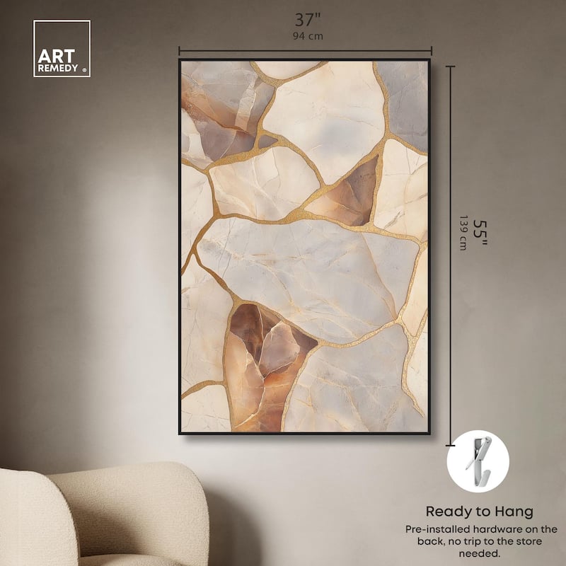Textured Earthy Tones II Canvas by Art Remedy