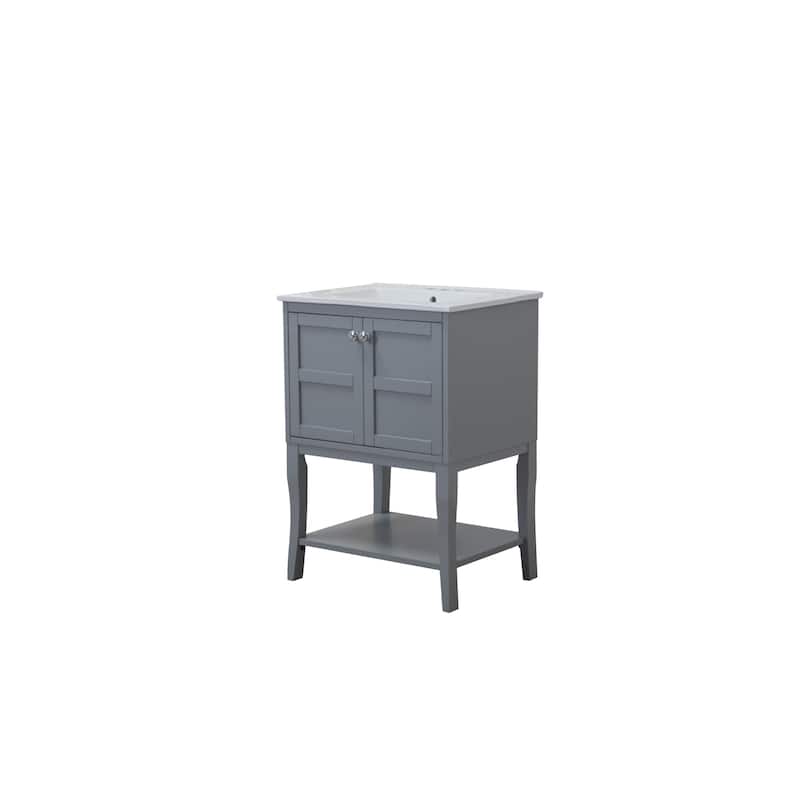 Elegant Lighting VF2101 Mason 24" Free Standing Single Basin Vanity