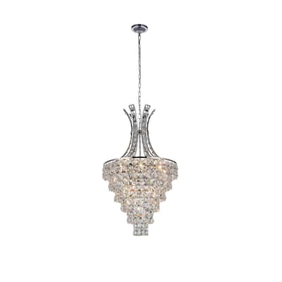 Chique 9 Light Chandelier With Chrome Finish