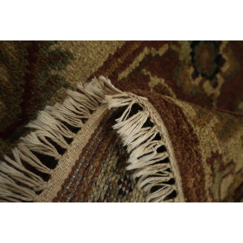 Hand Knotted Oriental 100% Wool Carpet Traditional All-Over Pink Agra Area Rug - 4' 0'' X 2' 6''