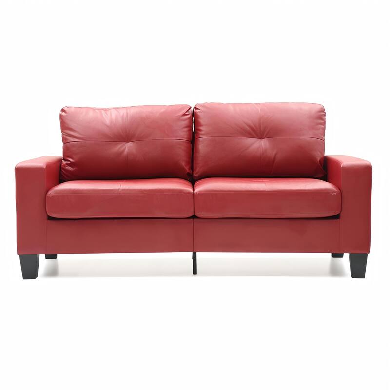 Modular Sofa, RED, PU, 71x32x36 inches