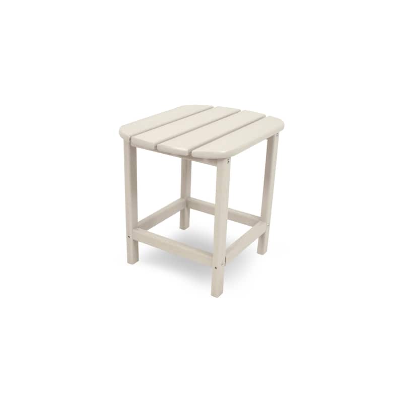 POLYWOOD South Beach 18 inch Outdoor Side Table - Sand