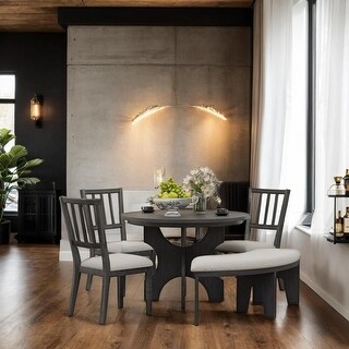 Retro Style 5-Piece Dining Table Set with Table and 4 Chairs - Bed Bath ...